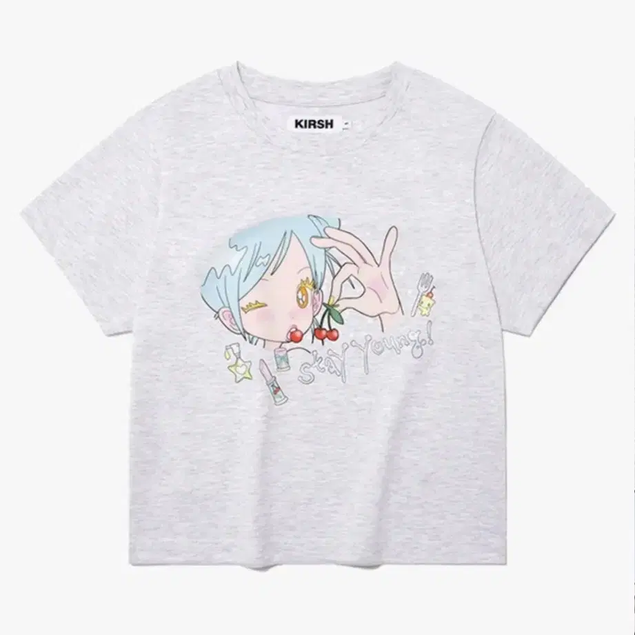 ★KIRSH★ Kirsh X Sun One Bird Big Oversized Eye T-Shirt Nav KIRSH | 키르시 Kirsh X Sunonebird Main Graphic Big Oversized