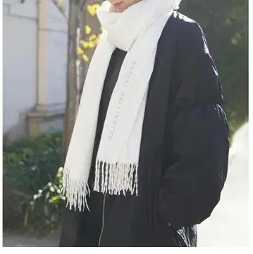 다니엘 웰링턴 머플러 스톨 화이트 브랜드 흰색 무릎담요 숄
