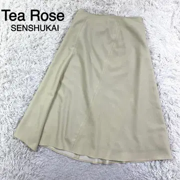 Tea Rose SENSHUKAI 베이지 컬러 플레어 스커트