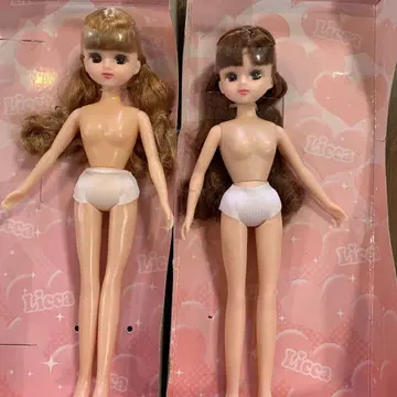 새상품 리카짱 트윈 테일 브라운 헤어 옷 갈아입기 인형