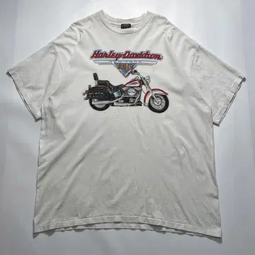 90s 할리데이비슨 USA제 빈티지 티셔츠 2XL 화이트 6894
