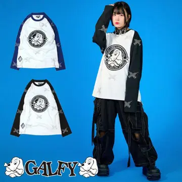 [구하기 어려움] GALFY 스터드 긴팔 티셔츠
