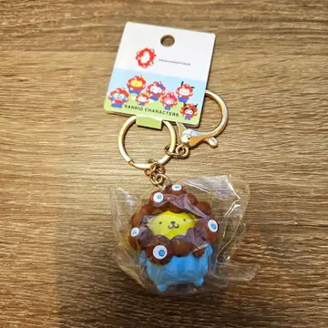 산리오 밈쿠밈쿠 나리키리 입체 마스코트 컬러 키링 폼폼푸딩