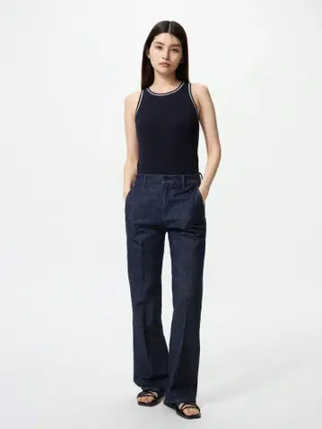 슬림 플레어 트라우저 청바지 2XL