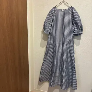 그린 라벨 릴랙싱 스트라이프 원피스 새상품급