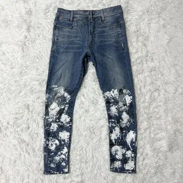 G-STAR RAW D-STAQ 3D SKINNY 페인트 데님 S