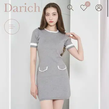 Darich 반팔 니트 원피스
