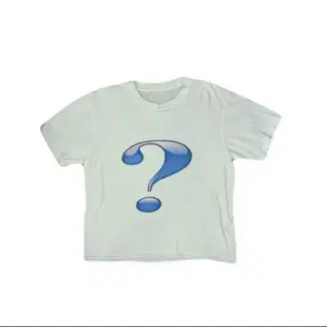 티셔츠 "?" 화이트