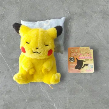 초레어 TOMY 포켓몬스터 피카츄 봉제 인형 잘 자 1998