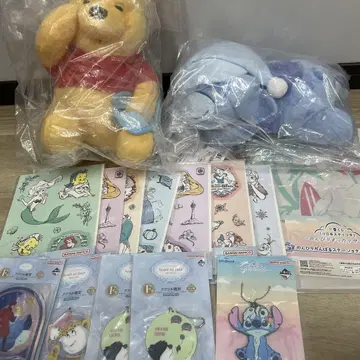 푸우 스티치 봉제 인형 세트
