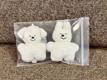 haruchan 봉제 인형 마스코트 강아지 웃는 세트 토끼