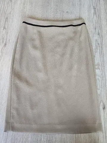 BEIGE 베이지 무릎 기장 타이트 스커트 베이지 M 4 사이즈