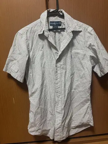 Ralph Lauren 반팔 체크 셔츠 구제 의류