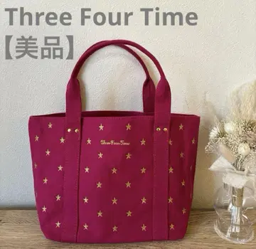 Three Four Time 쓰리 포 타임 별 자수 미니 토트백