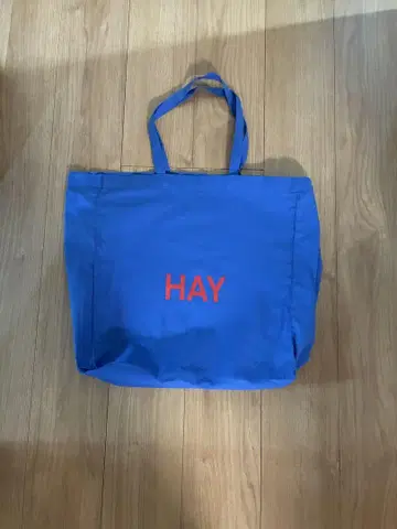 HAY 토트백 헤이 파랑빨강 빨간색 로고