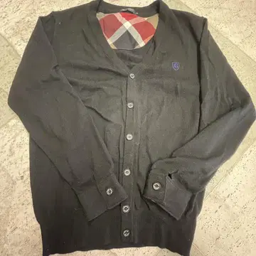 블랙 라벨 CRESTBRIDGE 블랙 V넥 가디건
