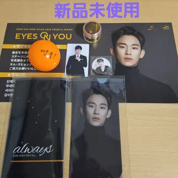 김수현 콘서트 굿즈 홀더, 사인 공, 금 테이프 케이스 포함