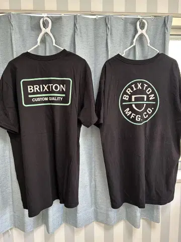Brixton 블랙 티셔츠 L 사이즈 2장 세트