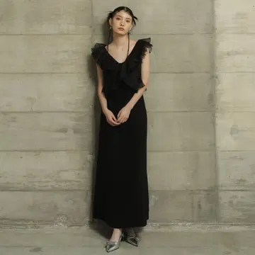안드레스D 플리츠 튤 드레스