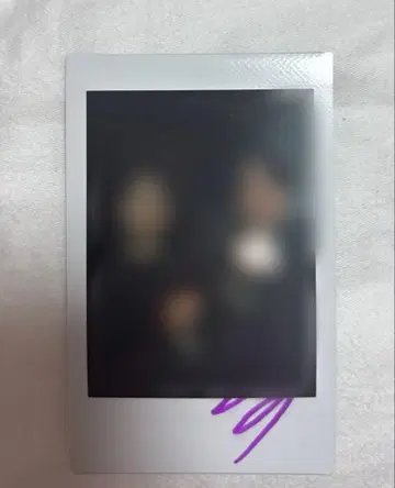금붕어 반장 친필 사인 폴라로이드