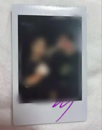 금붕어 반장 친필 사인 폴라로이드