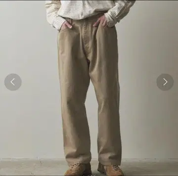 Steven Alan 5포켓 배기 팬츠 베이지