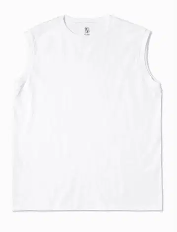 BATONER ROYAL ORGANIC COTTON 슬리브리스 3 화이트