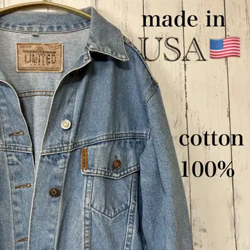 빈티지 구제 의류 데님 자켓 블루종 미국 USA 블루