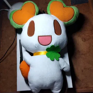 라라피 봉제 인형 하트 모양 귀