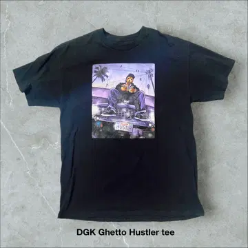 00s DGK Ghetto Hustler 티셔츠 블랙 자동차 랩 스트릿