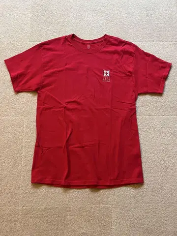 Hanes MAUI AIDS FOUNDATION 티셔츠 L 빨간색