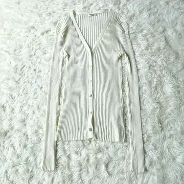 VERMAIL perIENA 이에나 리브 가디건 화이트