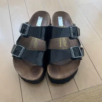 Papillio 블랙 컴포트 샌들 36