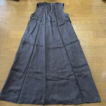 MUJI 린넨 원피스 브라운 M