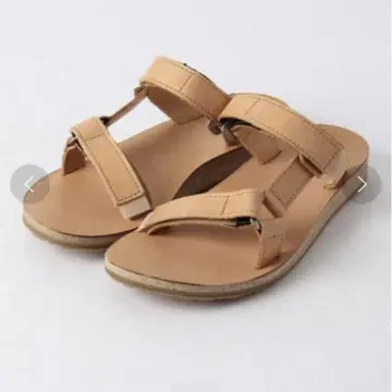 미사용 TEVA UNIVERSAL SLIDE 가죽 샌들 23cm 테바