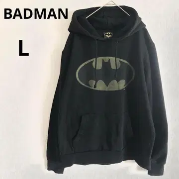배트맨 BADMAN L 후드 맨투맨 후드티 유니섹스 블랙