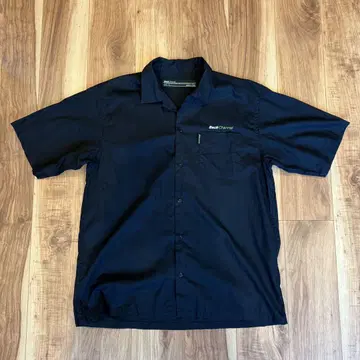 BackChannel 반팔 워크 셔츠 블랙 2XL