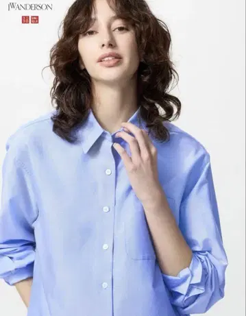 유니클로 옥스퍼드 셔츠 JW ANDERSON XL 61 블루