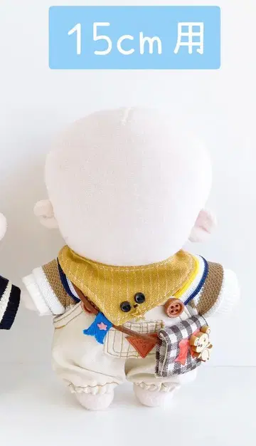 15cm 무속성 봉제 인형용 의류 살로펫 올인원 세트