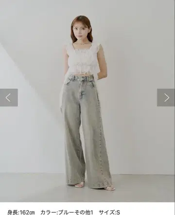 새상품 chico 루즈 와이드 데님 사이즈 S