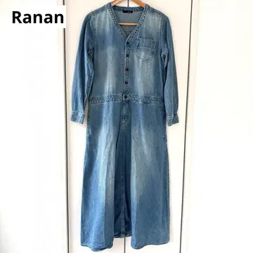 새상품급 Ranan 롱 기장 데님 원피스 블루 M