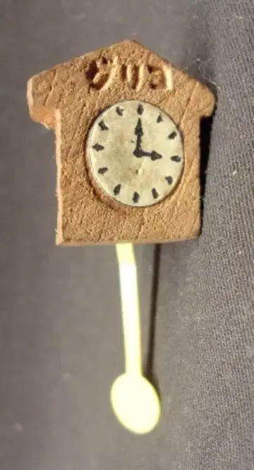 에자키 글리코 글리코의 덤 노란색 진자 시계 H40mm