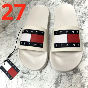 TOMMY JEANS 비치 샌들 화이트 EU42 일본 27cm