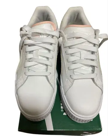통굽 스니커즈 Puma 화이트 스니커즈 플랫폼