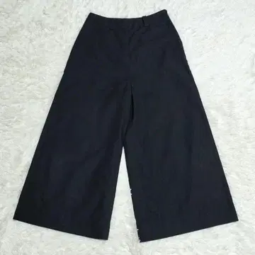 마가렛 호웰 코튼 린넨 와이드 팬츠 블랙 L 새상품급