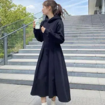 Maison de Lyla 속기모 원피스 후드 허리 턱