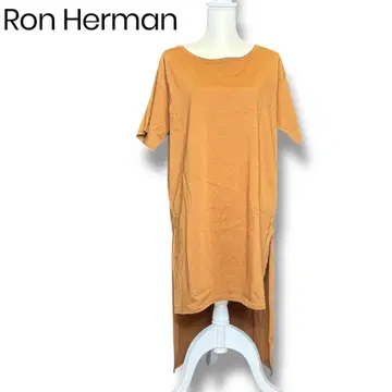 Ron Herman 오렌지 티셔츠 반팔 슬릿 캐주얼 바다