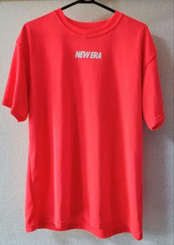 new era 뉴에라 속건성 드라이 티셔츠 XL 형광 러닝