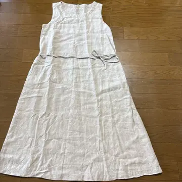 MUJI 린넨 원피스 베이지 L