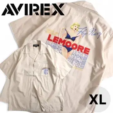 AVIREX 아비렉스 정가 1만 엔 핀업걸 반팔 셔츠 XL